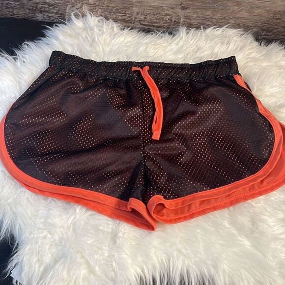 Zone Pro Ladies Jogging Workout shorts, Size Large, Black and Orange - Picture 4 of 5